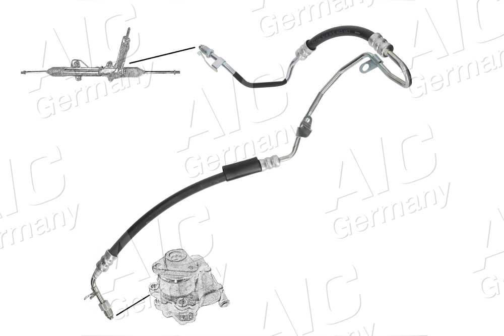 55927 AIC Przewód hydraulicznego układu wspomagania wysokiego ciśnienia, od pompy do maglownicy (mechanizmu)