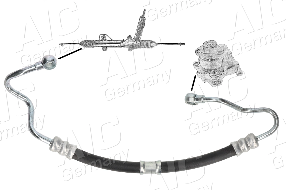 Przewód hydraulicznego układu wspomagania wysokiego ciśnienia, od pompy do maglownicy (mechanizmu) BMW 3 