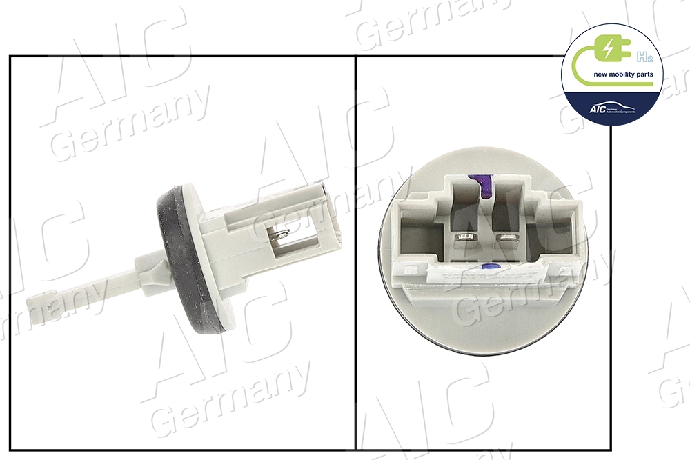 Do koszyka Czujnik temperatury płynu chłodzącego (włączenia wentylatora chłodnicy) Volkswagen Multivan T5 7HM, 7HN, 7HF, 7EF, 7EM, 7EN