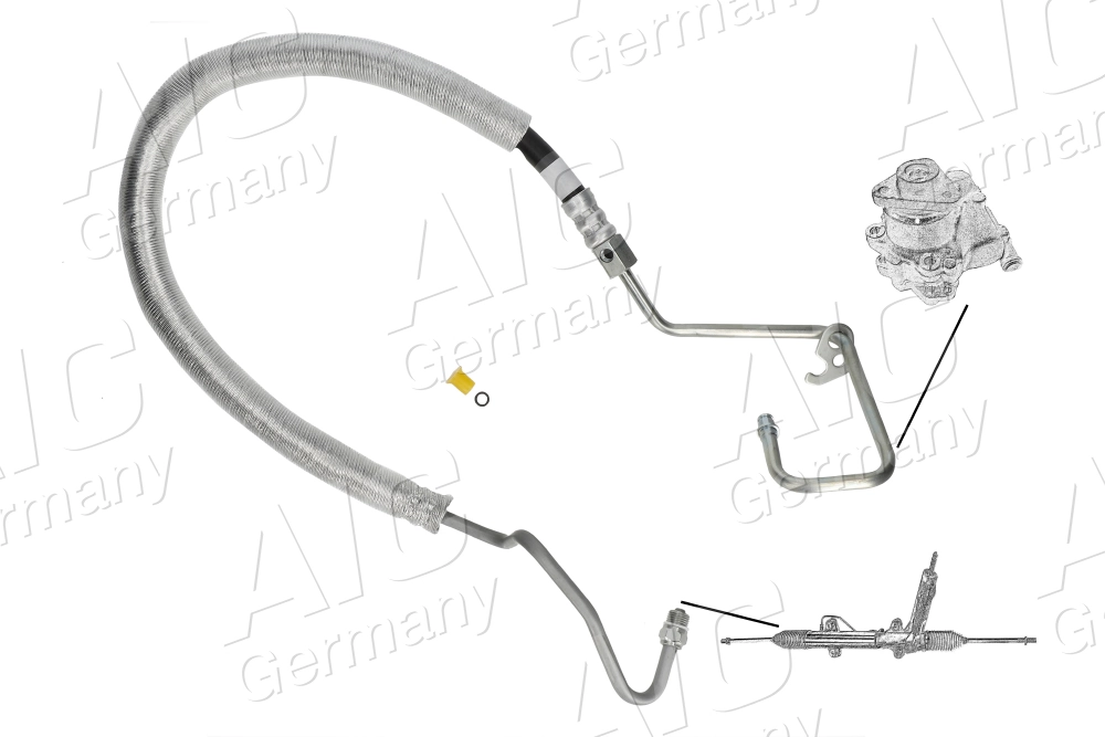  Przewód hydraulicznego układu wspomagania wysokiego ciśnienia, od pompy do maglownicy (mechanizmu) Ford Fusion 
