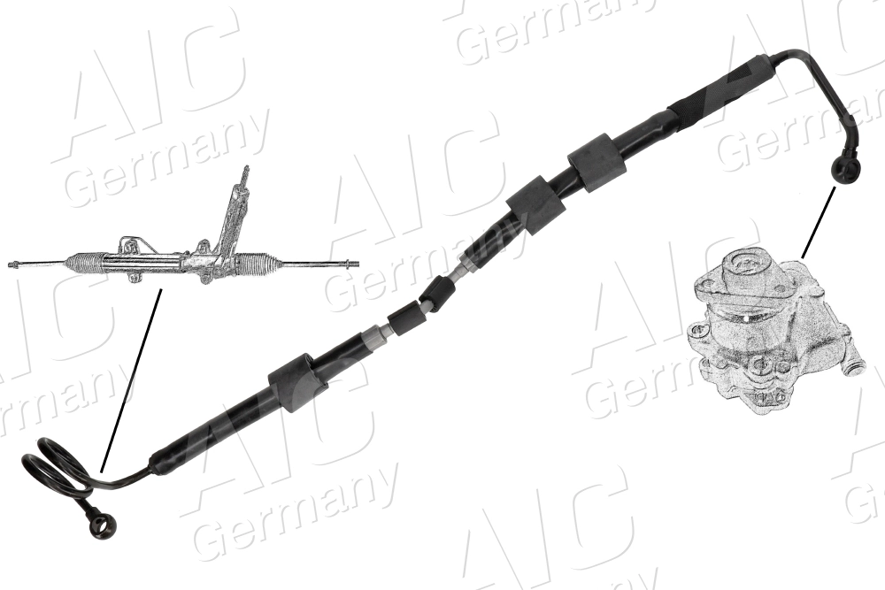 Przewód hydraulicznego układu wspomagania wysokiego ciśnienia, od pompy do maglownicy (mechanizmu) Audi A6 C6 sedana (4F2) (2004 - 2011) cena, od 119,21 USD