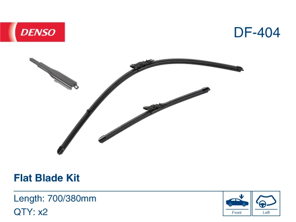 DF404 Denso Pióro wycieraczki szyby przedniej, zestaw (2 szt.)