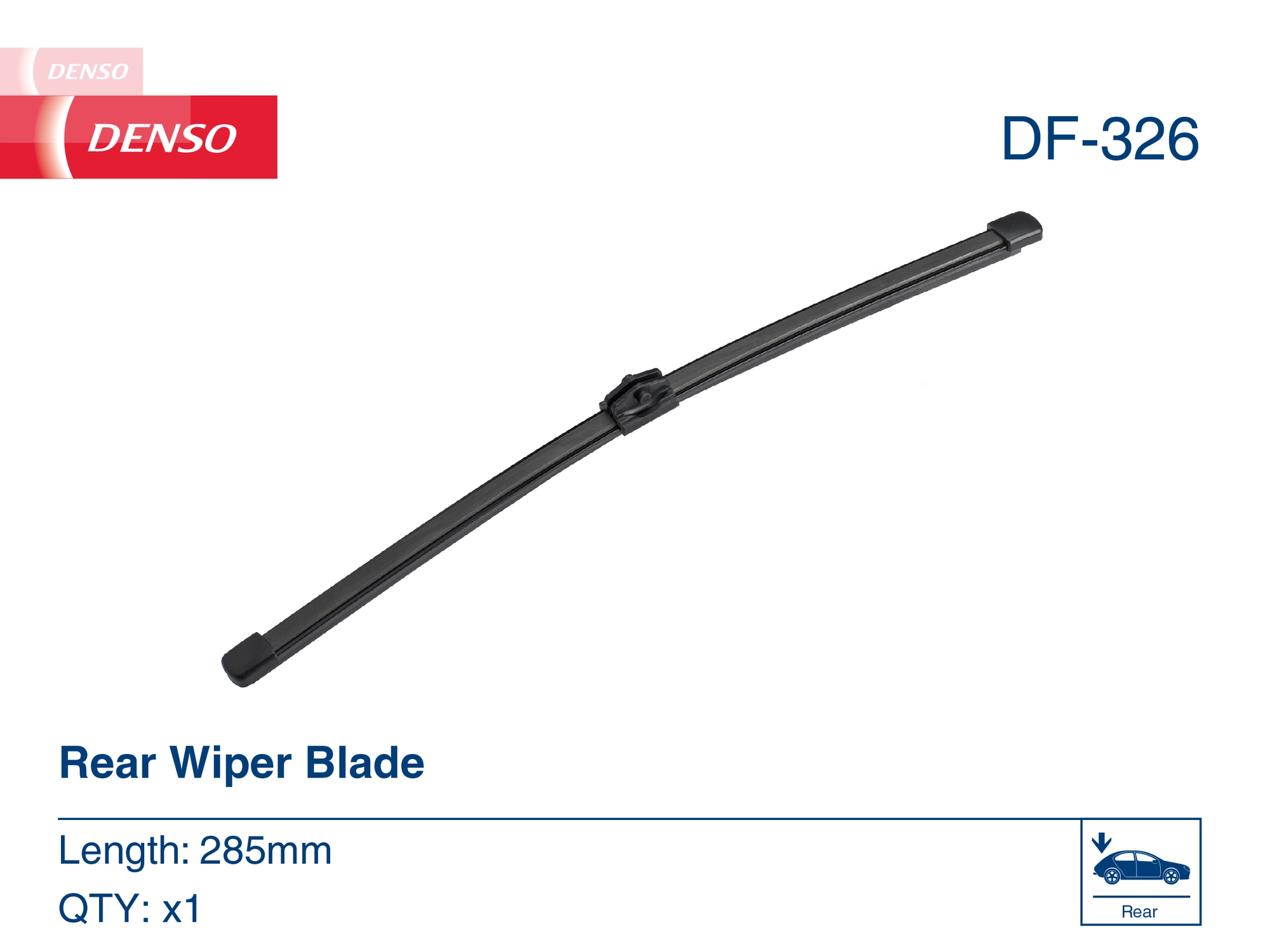 DF326 Denso Pióro wycieraczki szyby przedniej, zestaw (2 szt.)