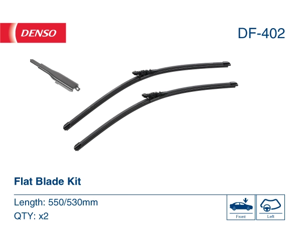 DF402 Denso Pióro wycieraczki szyby przedniej, zestaw (2 szt.)