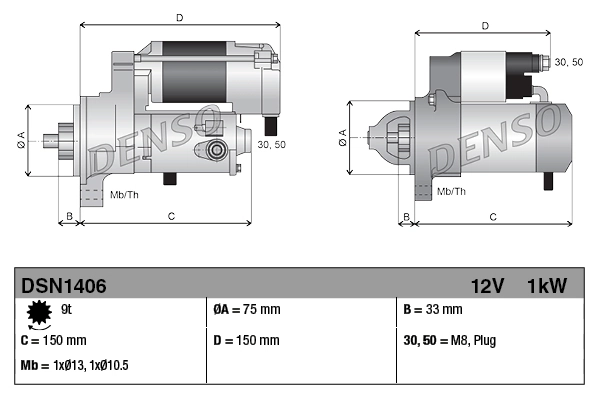 Rozrusznik DSN1406 Denso