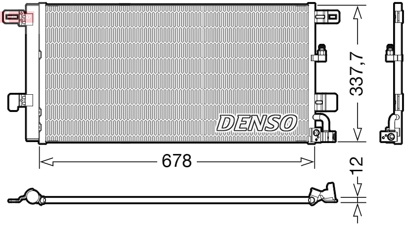 DCN02001 Denso Chłodnica klimatyzacji