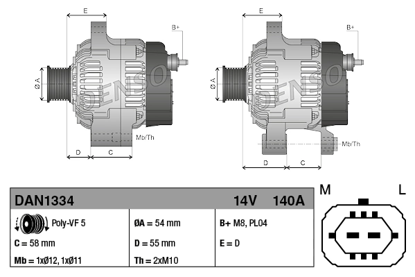  Alternator Opel Corsa 
