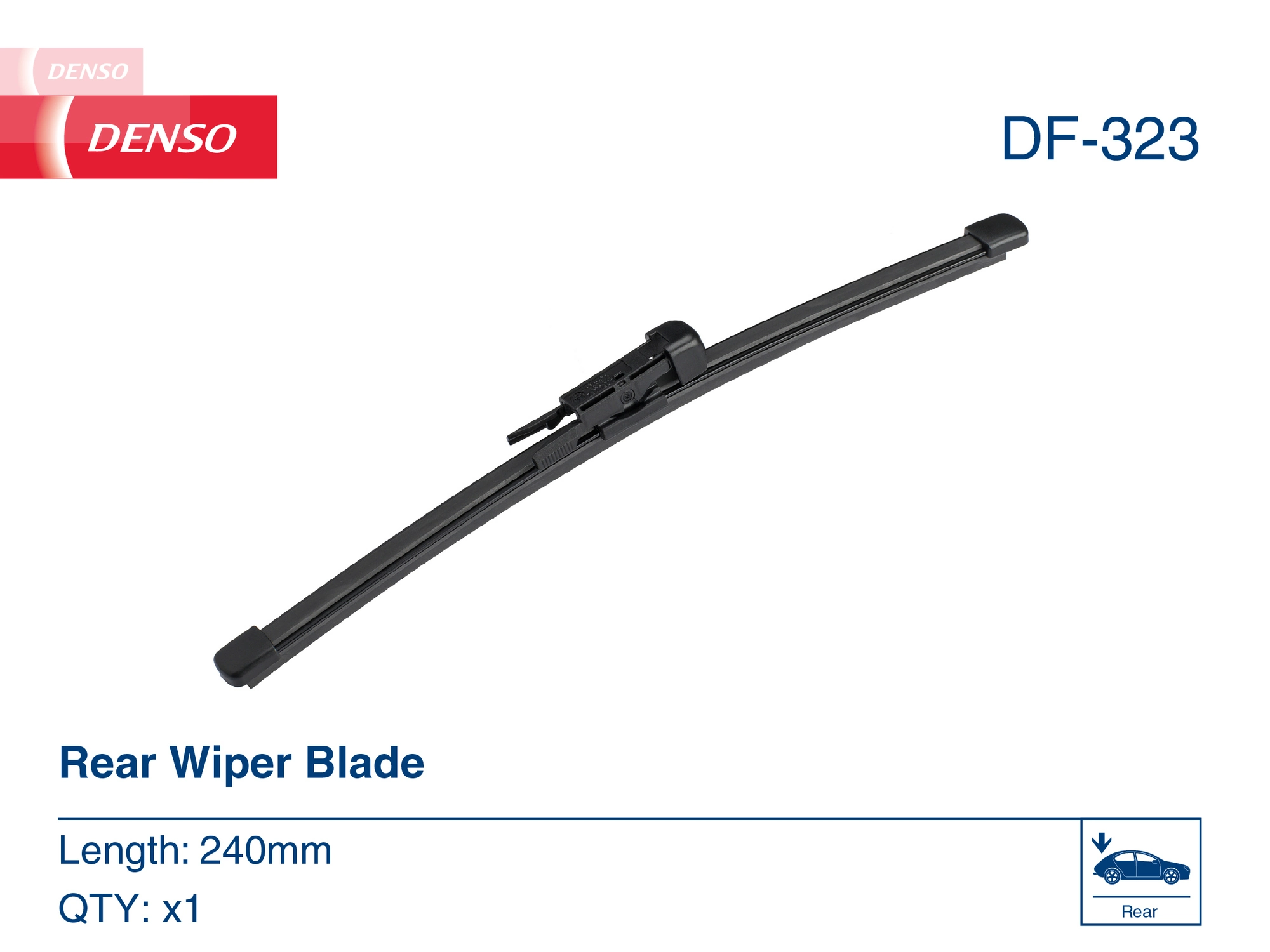 DF323 Denso Pióro wycieraczki szyby tylnej