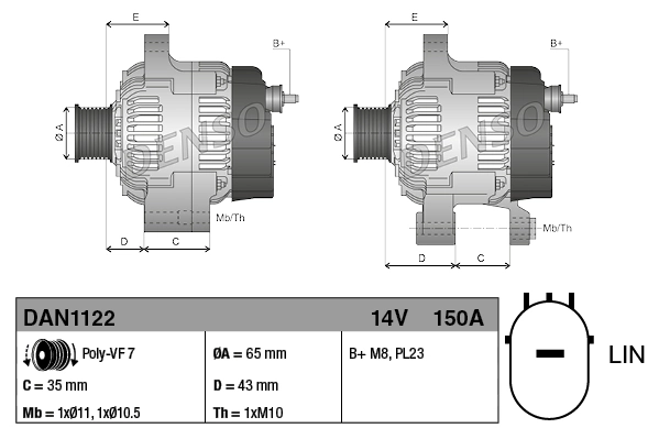 Alternator Perkins TPN771 cena, od 213,48 USD