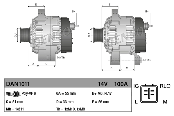 Alternator Toyota RAV4 III