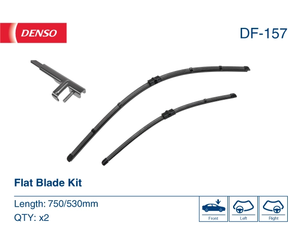 DF157 Denso Pióro wycieraczki szyby przedniej, zestaw (2 szt.)