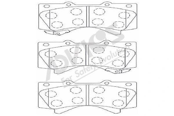 Klocki hamulcowe przednie tarczowe Advics A1N156 cena, od 31,61 USD