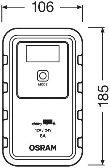 Ładowarka do akumulatora samochodowego Osram OEBCS908 cena, od 120,82 USD