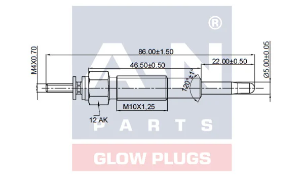 Świeca żarowa MM409510 Mercedes