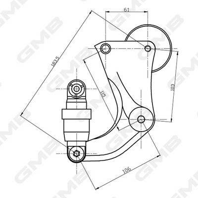Napinacz paska napędowego Honda F561822