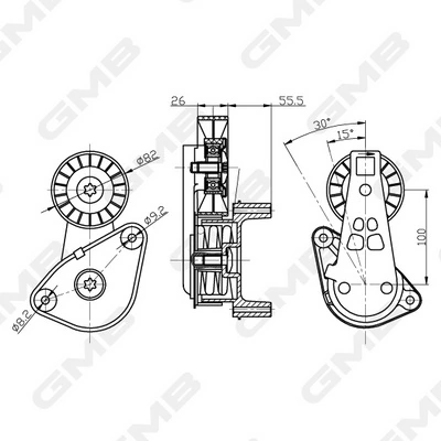 Napinacz paska napędowego Hyundai Sonata IV sedana (EU4) (2001 - 2005) cena, od 42,40 USD