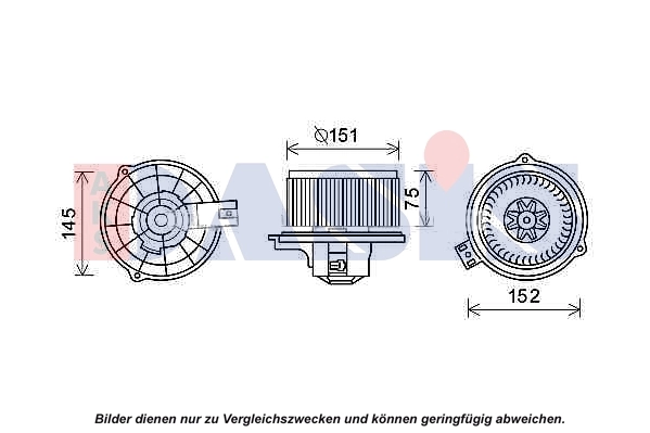 Silniczek wentylatora nagrzewnicy (ogrzewacza wnętrza) KIA Rio II sedana (JB) (2005 - 2011) cena, od 64,70 USD