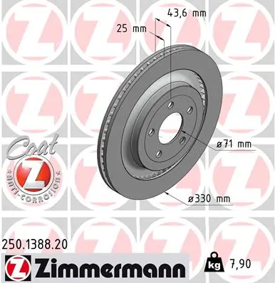  Tarcza hamulcowa tylna Ford Mustang 6