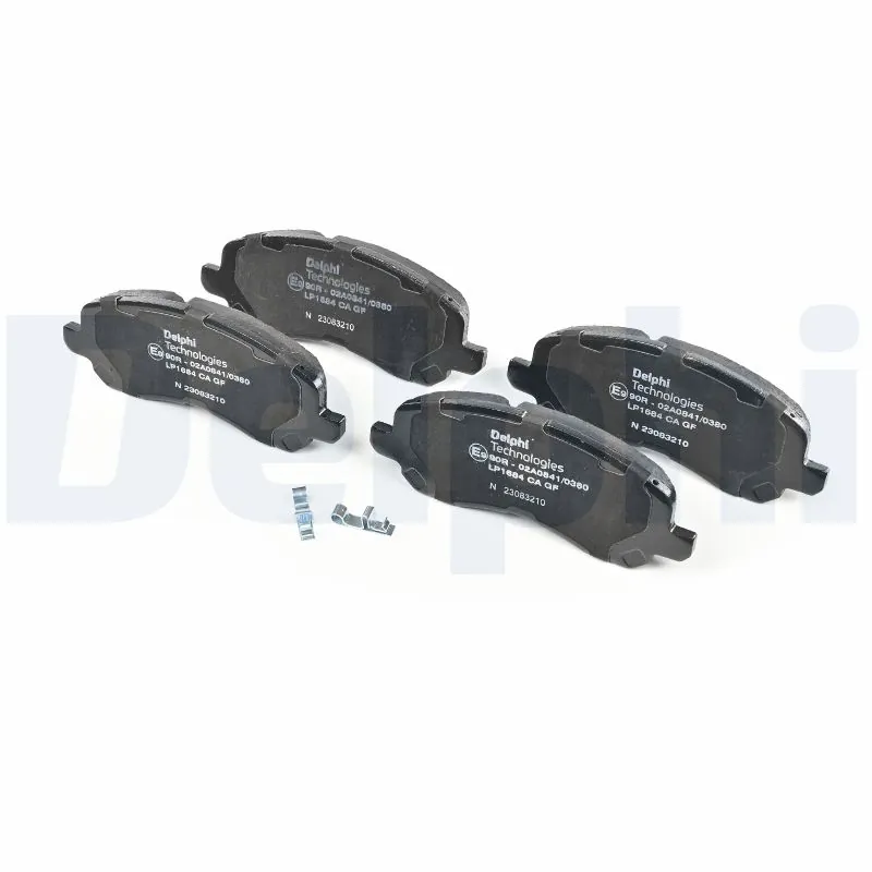 Klocki hamulcowe przednie tarczowe Delphi LP1684 cena, od 25,53 USD