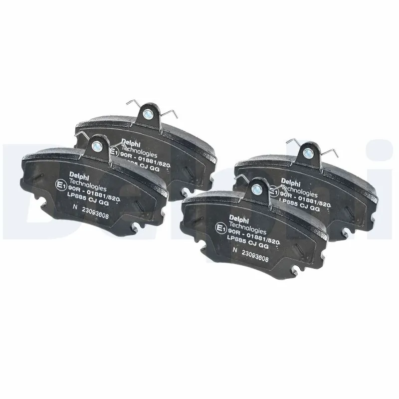 Klocki hamulcowe przednie tarczowe Delphi LP885 cena, od 25,21 USD