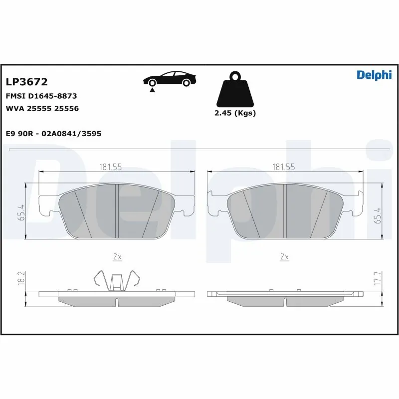Okładziny (klocki) do hamulców tarczowych tylne do Nissan Altima 
