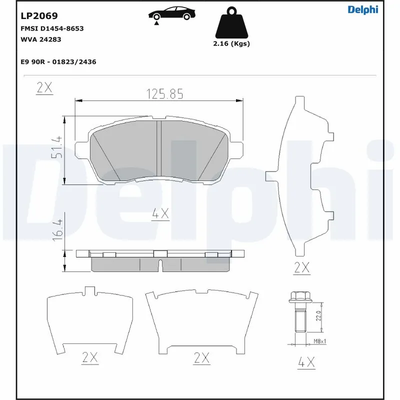 Klocki hamulcowe Daihatsu Sirion