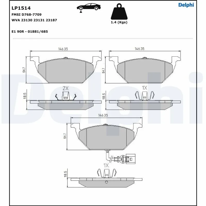 Klocki hamulcowe Seat Ibiza
