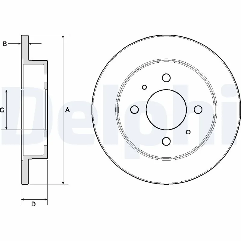 Do koszyka Tarcza hamulcowa tylna Mitsubishi Lancer V CB, CD, CE