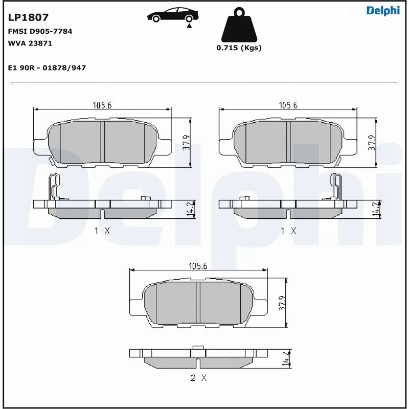 Klocki hamulcowe Nissan Tiida