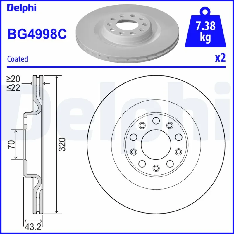 Tarcza hamulcowa tylna Fiat/Alfa/Lancia 50532946 cena, od 72,64 USD