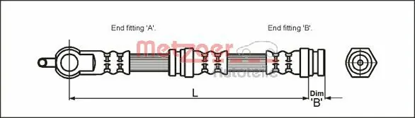 Przewód hamulcowy przedni Mazda Premacy minivan (CP) (1999 - 2005) cena, od 15,45 USD