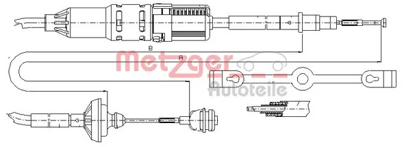 Linka sprzęgła do Volkswagen Transporter T4 70B, 70C, 7DB, 7DK, 70J, 70K, 7DC, 7DJ