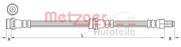  Przewód hamulcowy przedni Mazda Tribute 
