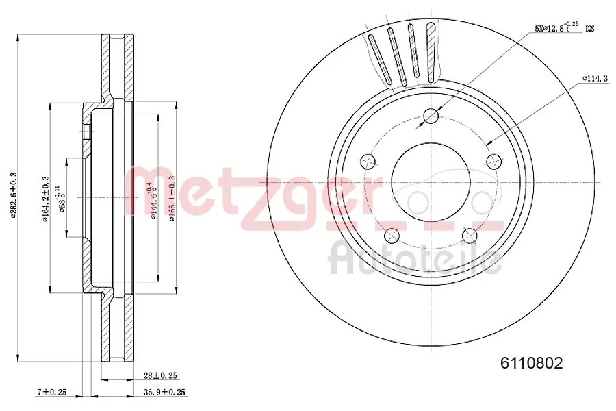 Tarcza hamulcowa przednia Nissan LEAF I hatchback (ZE0) (2010 - 2012) cena, od 66,73 USD