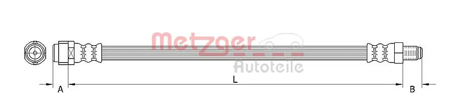  Przewód hamulcowy przedni Mercedes B 