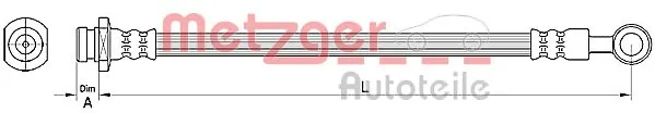 Przewód hamulcowy przedni Chevrolet Spark (Matiz) 