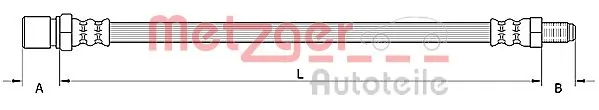 Przewód hamulcowy przedni do Renault 21  L48