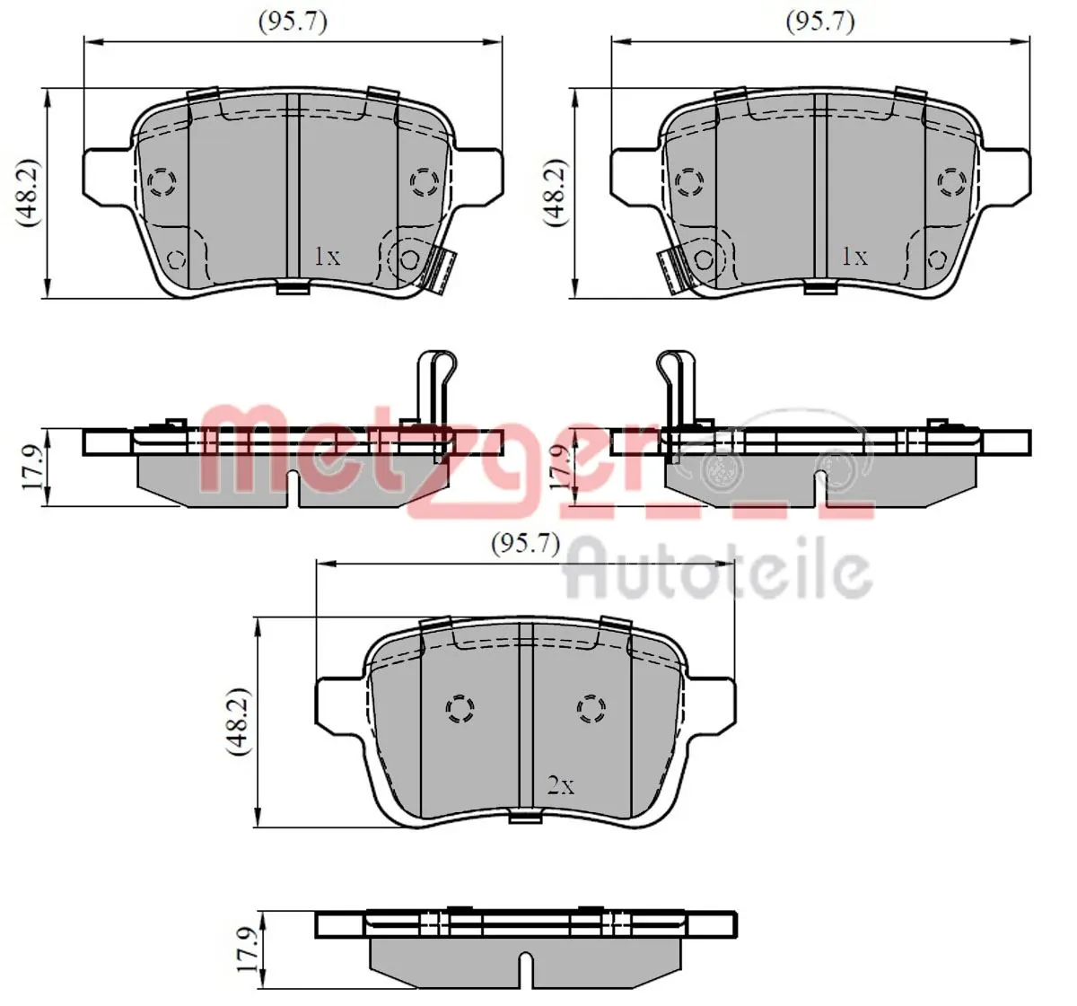 Okładziny (klocki) do hamulców tarczowych tylne Fiat/Alfa/Lancia 77366595 cena, od 25,93 USD