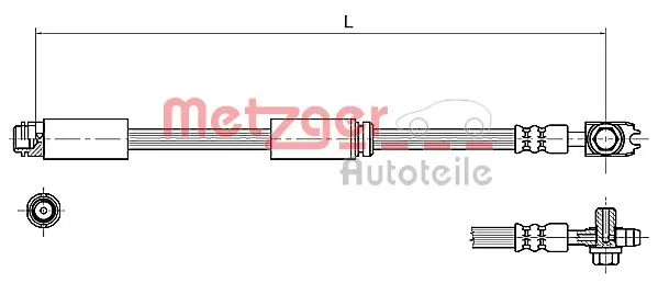 Przewód hamulcowy przedni do Audi TT  8N3