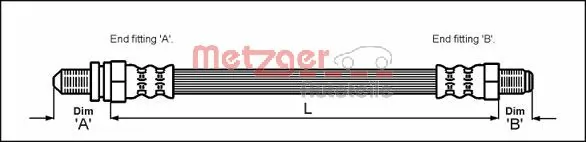 Przewód hamulcowy przedni Ford Sierra I hatchback (GBC) (1982 - 1987) cena, od 7,24 USD