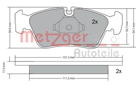  Klocki hamulcowe przednie tarczowe BMW 3 