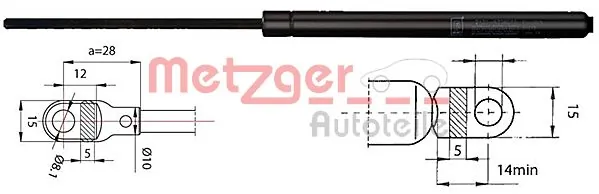 Amortyzator maski Audi 80 B4 sedana (8C2) (1991 - 1994) cena, od 14,08 USD