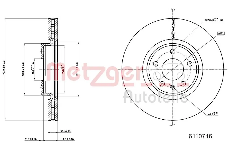  Tarcza hamulcowa przednia Audi A5 