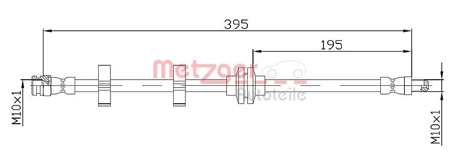  Przewód hamulcowy przedni Alfa Romeo 147 