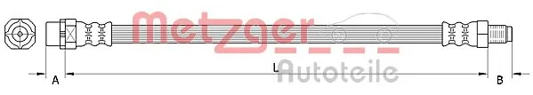 Do koszyka Przewód hamulcowy przedni Mini Clubman I R55