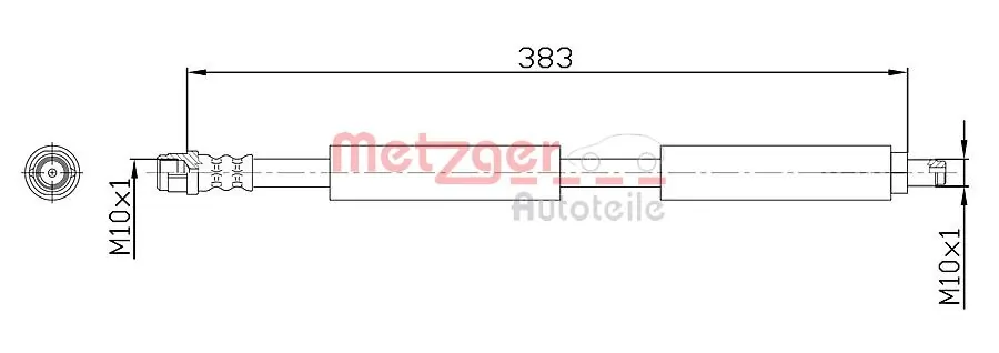Do koszyka Przewód hamulcowy przedni Mercedes E  W212