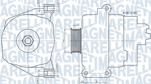 Alternator MS1022118430 Fiat/Alfa/Lancia