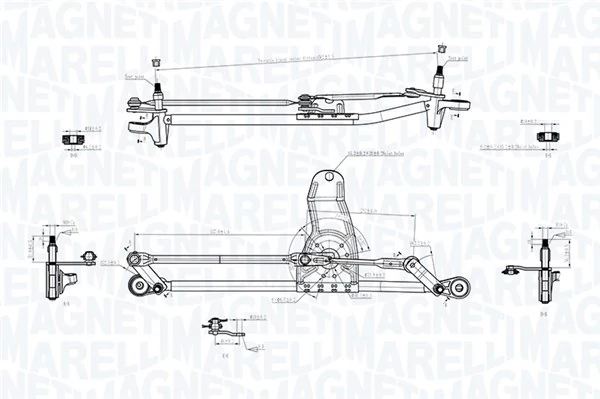 Mechanizm wycieraczek BMW X5 SUV (E53) (2000 - 2006) cena, od 85,72 USD