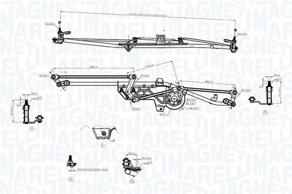 Mechanizm wycieraczek do Ford Galaxy II CA1 WA6