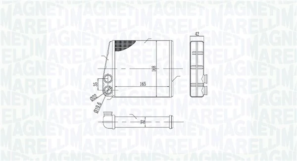 Chłodnica nagrzewnicy (ogrzewacza) do Nissan Note  E11